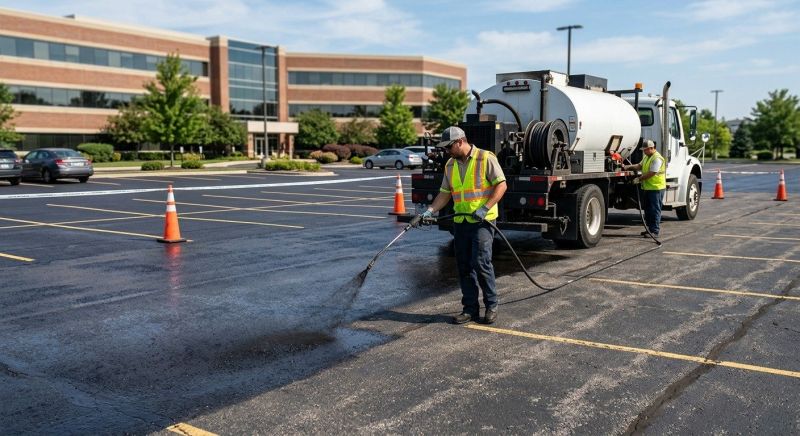 Asphalt Parking Lot Sealing in Columbus, OH