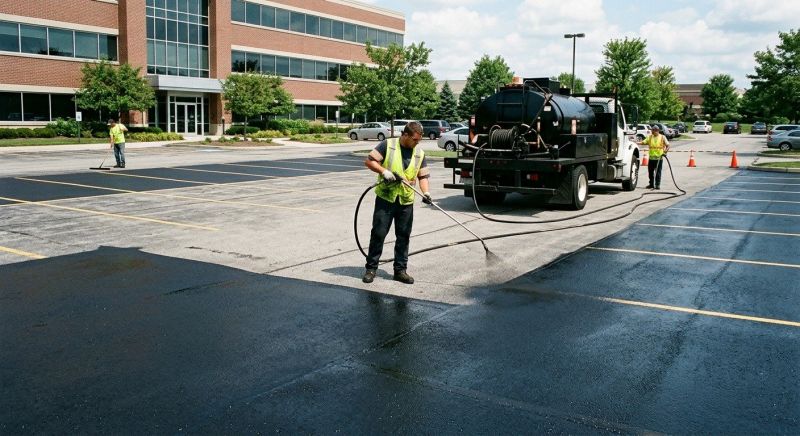 Parking Lot Sealcoating in Grand Rapids, MI